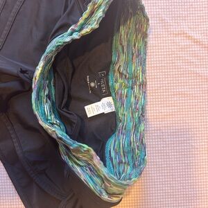 Athleta Black Shorts with Colorful Waistband